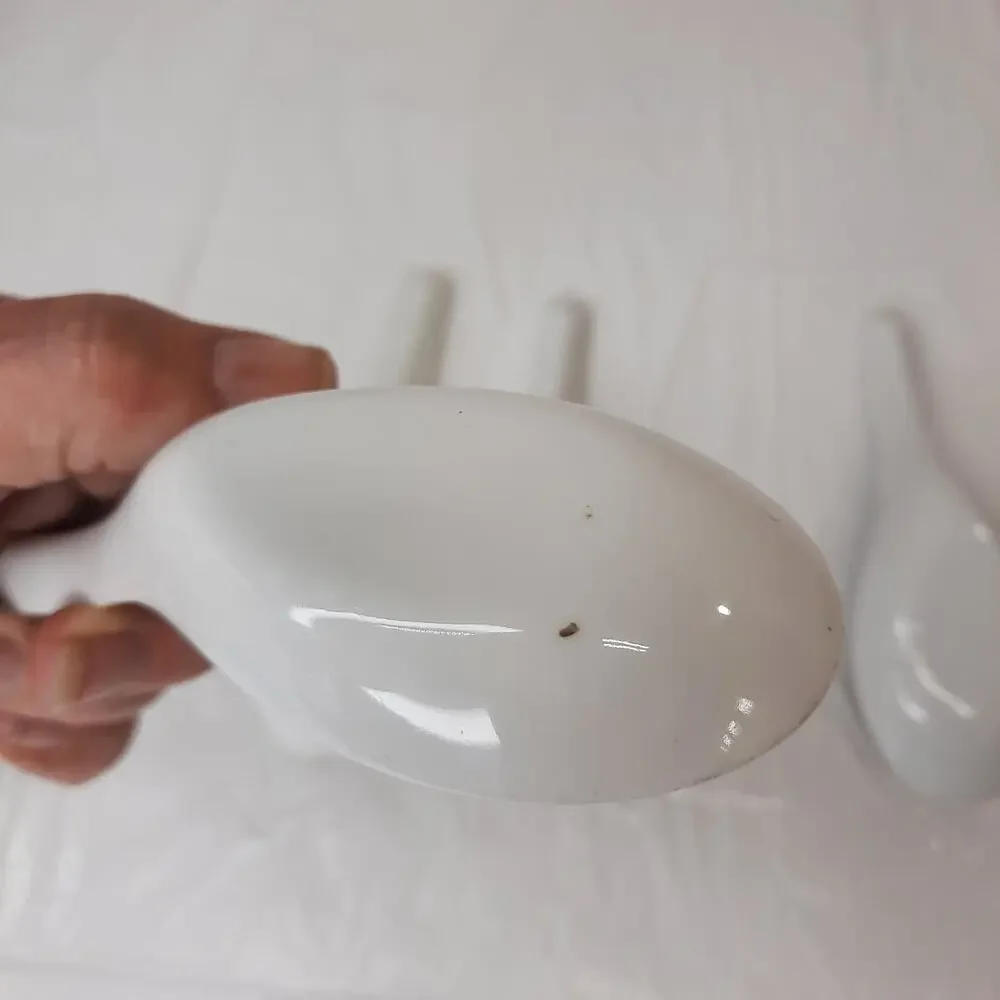 5 Porcelain ASIAN Chinese Soup Tasting Spoons Miso Pho Ramen